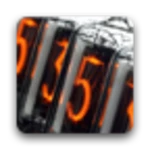 nixie clock widget android application logo